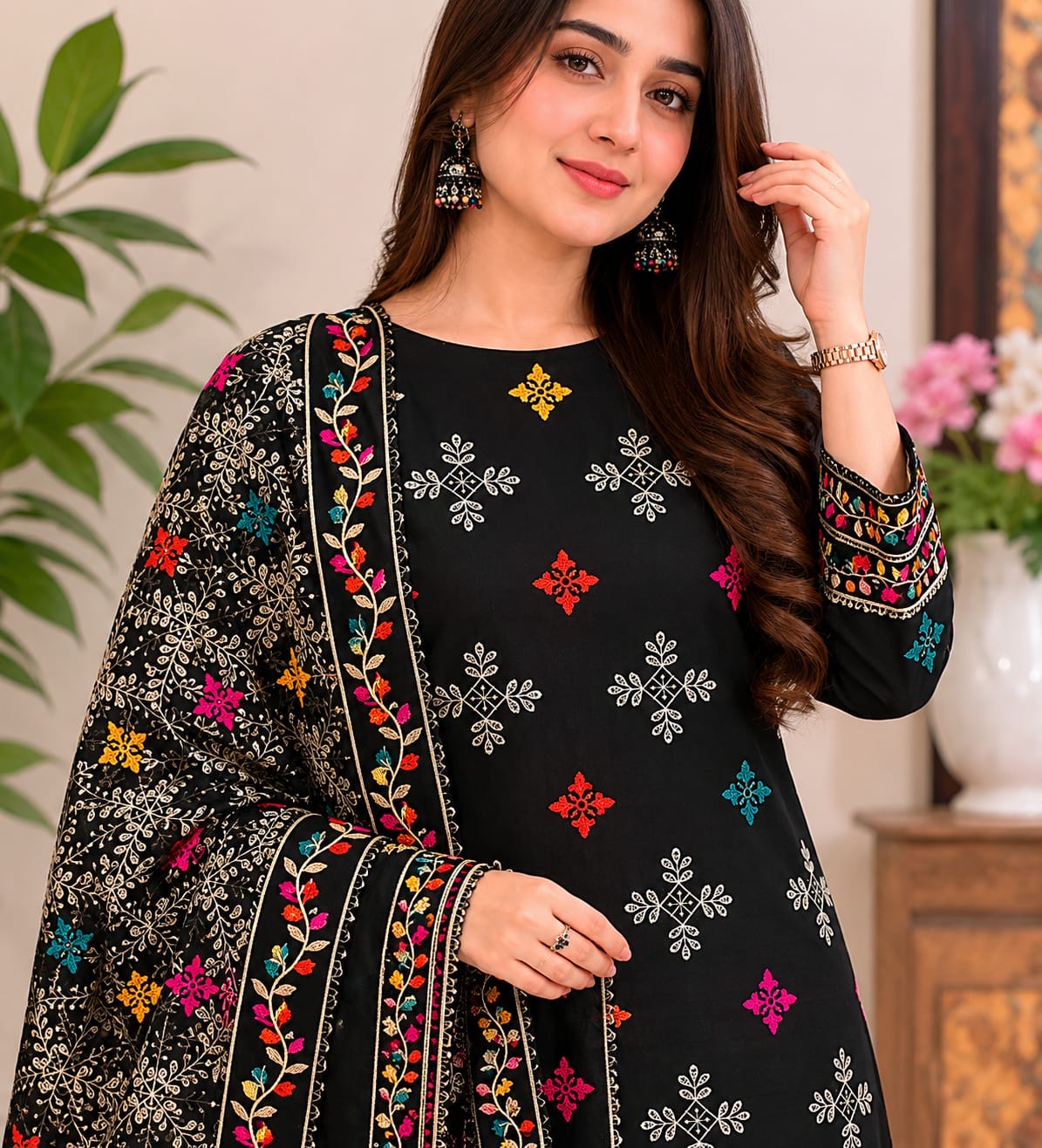 3-Piece Unstiched Suit